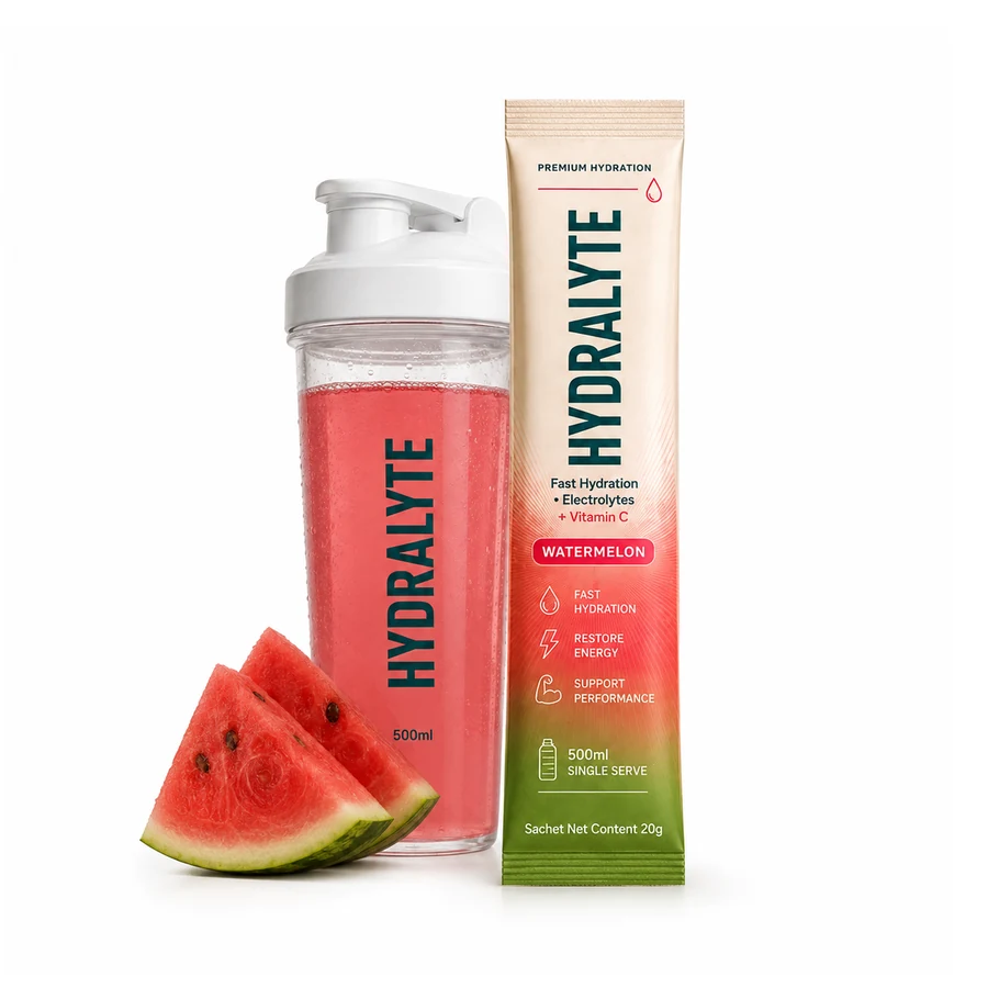 Hydralyte Watermelon 20 g stick sachet packshot
